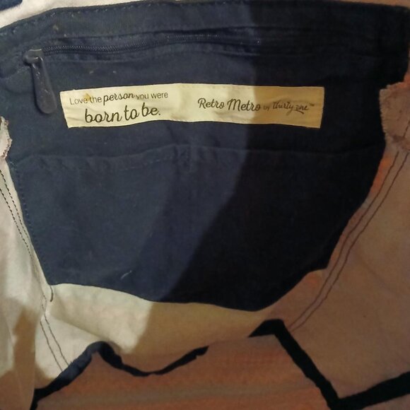 Thirty-One Retro Metro Bag Sierra Stripe boho pattern - Picture 6 of 6